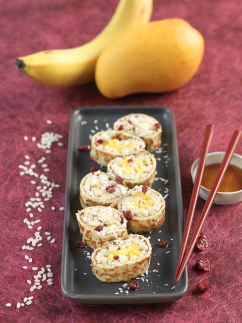 Makis sucrés mangue banane Makis sucrés mangue banane